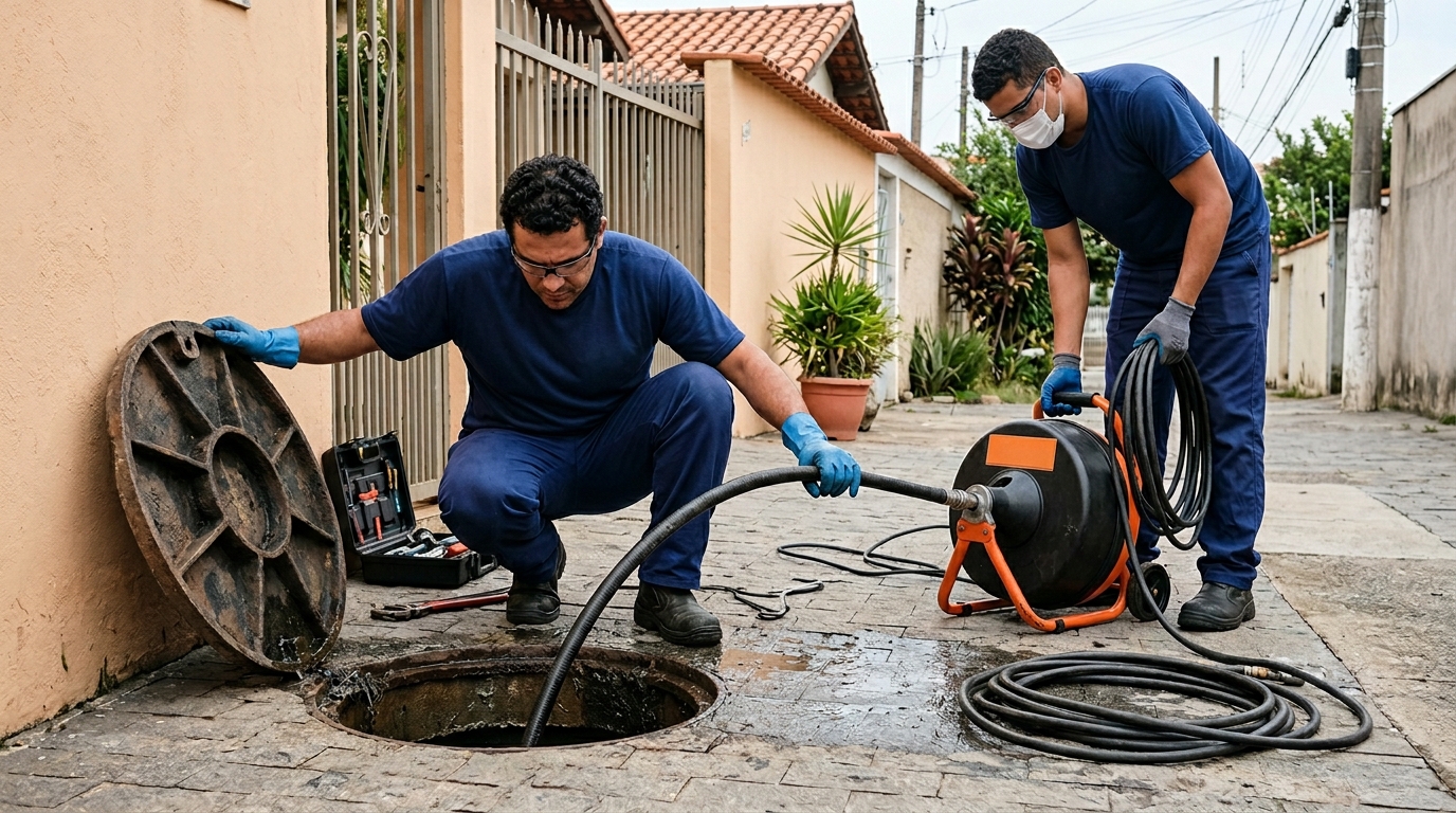Desentupimento de esgoto em São Gonçalo-RJ