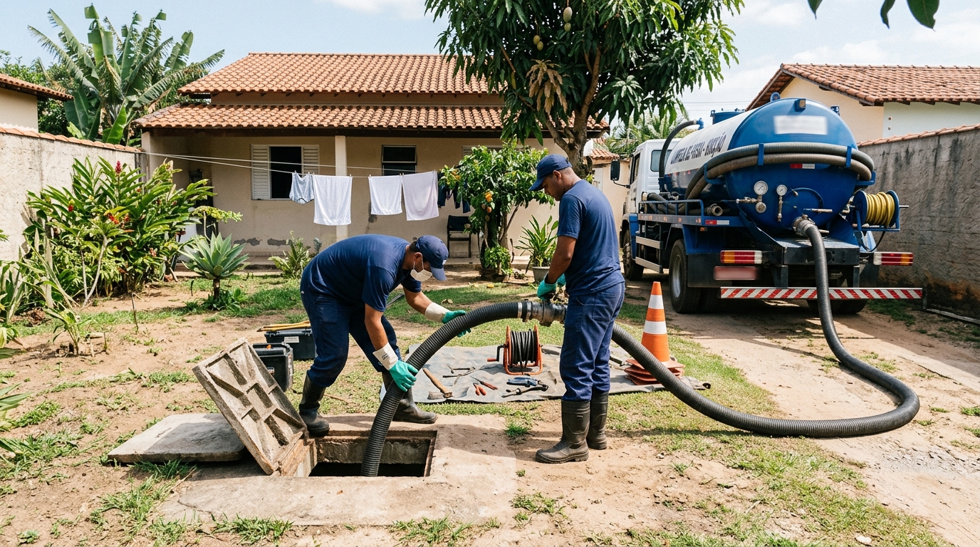 Limpeza de fossa séptica em São Gonçalo-RJ